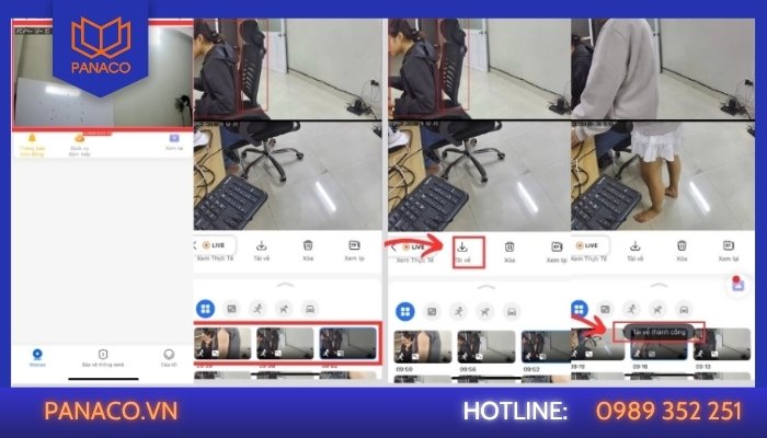 Cách cài đặt camera Yoosee PTZ và lưu video từ ứng dụng về điện thoại