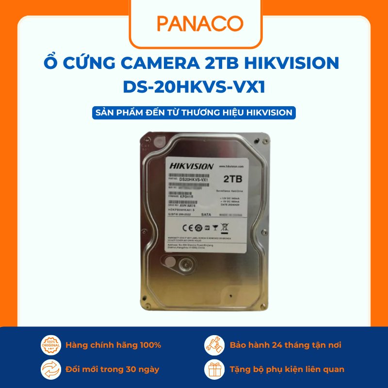 Ổ cứng 2TB Hikvision quyết định đầu ghi camera lưu được bao nhiêu ngày